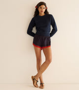 LOREN SHORT -- NAVY COLETTE DOT