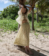 MARCIE SKIRT -- CITRON ROSIER FLORAL