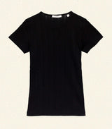 VIVI TEE -- BLACK QUELLE JOLIE POINTELLE